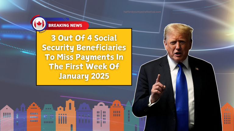 3 Out Of 4 Social Security Beneficiaries To Miss Payments In The First Week Of January 2025